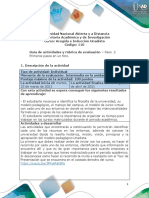 Guía de Actividades y Rúbrica de Evaluación - Unidad 1 - Paso 2 - Primeros Pasos en Un Foro