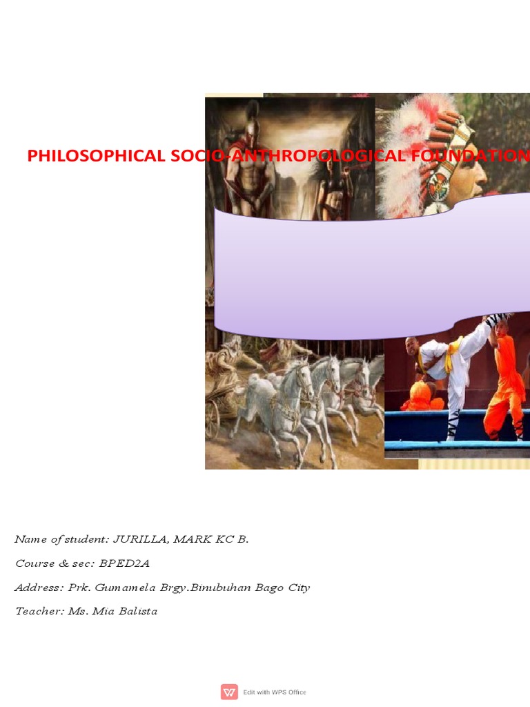 Philosophical Foundations of Physical Education and Sports | PDF ...