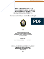 Analisis Faktor-Faktor Yang Mempengaruhi Strategi Adaptasi Promosi Ekspor Bagi Peningkatan Kinerja Pemasaran Ekspor