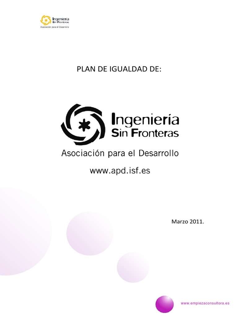 Plan Igualdad Ongawa | PDF | Igualdad de género | Estudios de género