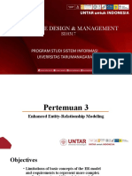 Database Design & Management: Program Studi Sistem Informasi Uiverrsitas Tarumanagara