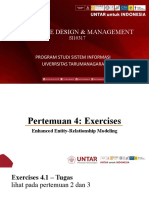Database Design & Management: Program Studi Sistem Informasi Uiverrsitas Tarumanagara