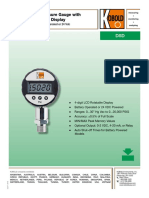 Datasheet Digital Pressure Gauge DSD
