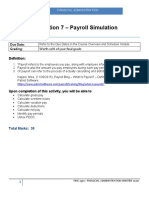 Simulation 7 - Payroll Simulation: Worth 10% of Your Final Grade