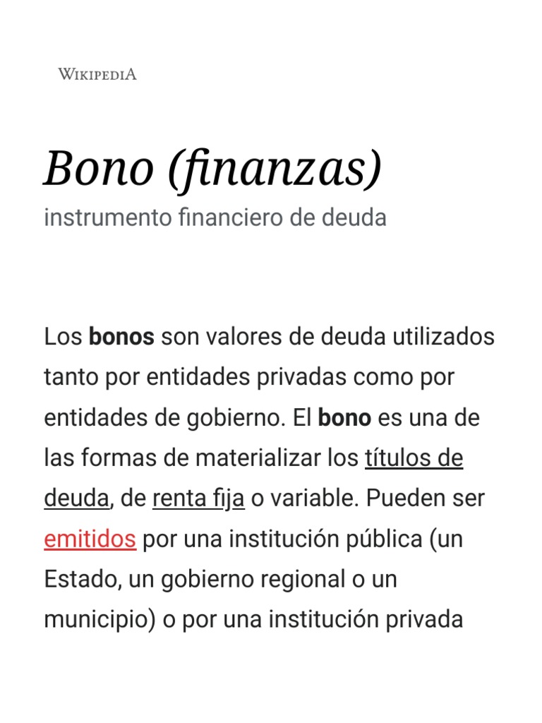 Una introducción completa a los bonos como instrumento financiero de ...