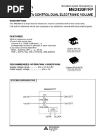 M62429P/FP: Serial Data Control Dual Electronic Volume