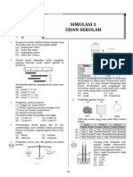 Simulasi 1 Ujian Sekolah: Benda Massa Jenis (KG/M)