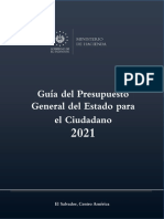Presupuesto para el ciudadano - El Salvador -2021