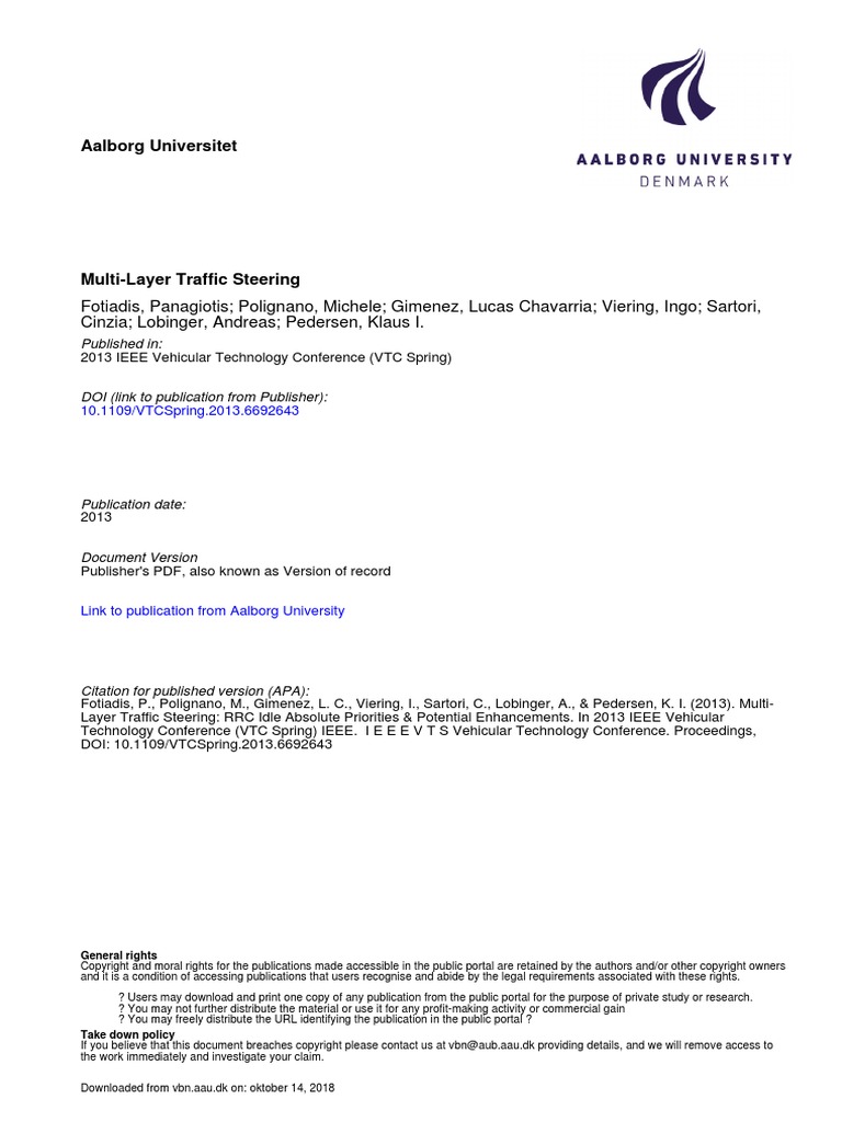 Idle Mode Traffic Management Download Free PDF Load Balancing