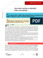 Conflictos Entre Vecinos y Voluntad para Escuchar A Los Demás