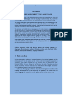 Spoken and Written Language: Medial Difference Between The Spoken and The Written Code and The Conceptual Differ-Ence