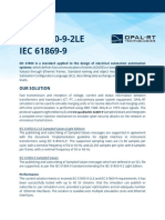 IEC 61850-9-2LE IEC 61869-9: Our Solution