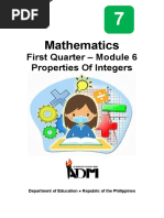 Math7 - q1 - Mod6 - Properties of Integers - v3