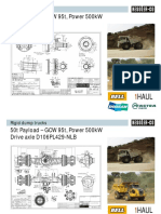 50t Payload - GCW 95t, Power 500kW Hub End: Rigid Dump Trucks