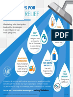 Bathing Tips For Dry Skin Relief Infographic