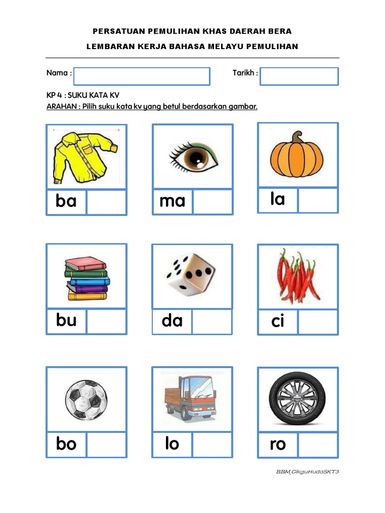 Kp 4 Suku Kata Kv Pdf