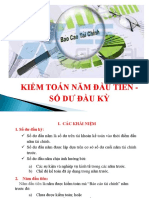 2 - Kiểm Toán Năm Đầu Tiên- Số Dư Đầu Kỳ