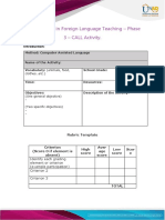 CALL Activity Design