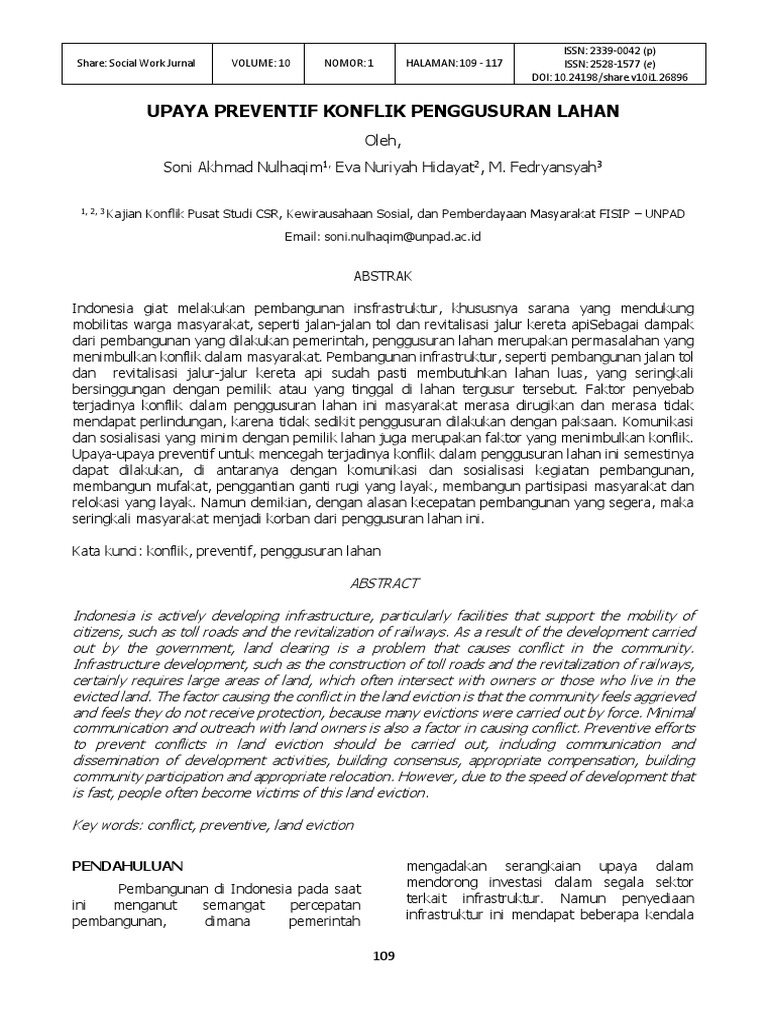 Kesadaran Hukum di Desa Upaya Pencegahan Konflik dan Pelanggaran Hukum