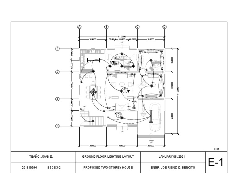 E1 Ground Floor Lighting Layout PDF