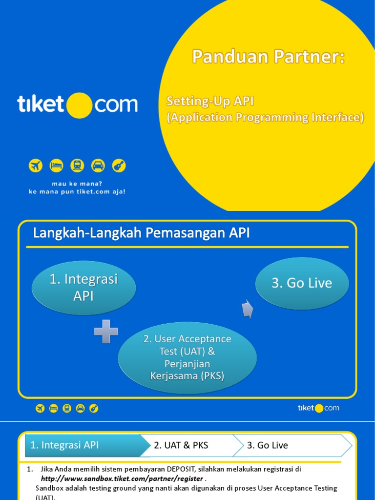 Panduan Integrasi API dan UAT Tiket.com | PDF | Teknologi & Rekayasa