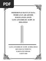 PERMOHONAN BANTUAN DANA AIR ARTETIS