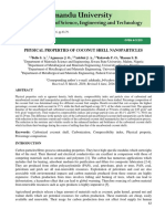 Physical Properties of Coconut Shell Nanoparticles