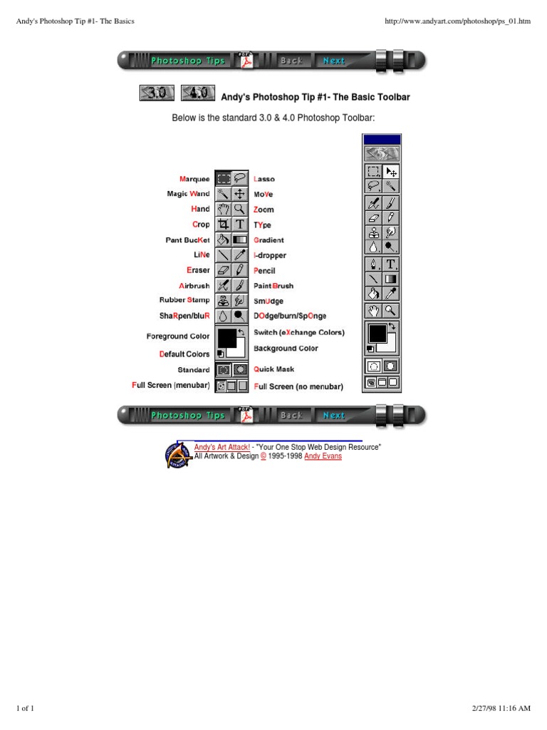#01 - Basic Toolbar | PDF