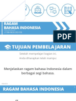 Ragam Bahasa Indonesia