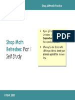 Shop Math Refresher:: Self Study