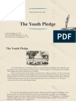 The Youth Pledge: Historical Recount Text