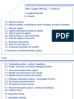 Finante (Prof. Dr. Habil. Eugen Mitrica) - Continut