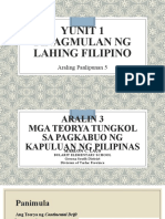 Aralin 3-Mga Teorya Tungkol Sa Pagkabuo NG Kapuluan NG Pilipinas