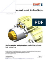Maintenance and Repair Instructions TM 124/11: Spring-Applied Sliding Caliper Brake FSG110 With Hub Centering