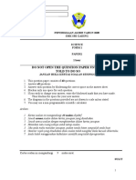 Final Paper 1 Science Form 1 2009