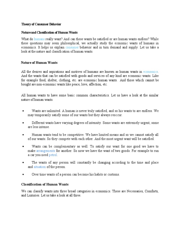 Theory Of Consumer Behavior Pdf Economic Surplus Utility
