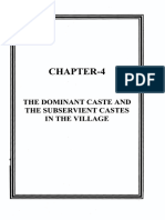 Chapter-4: The Dominant Caste and The Subservient Castes