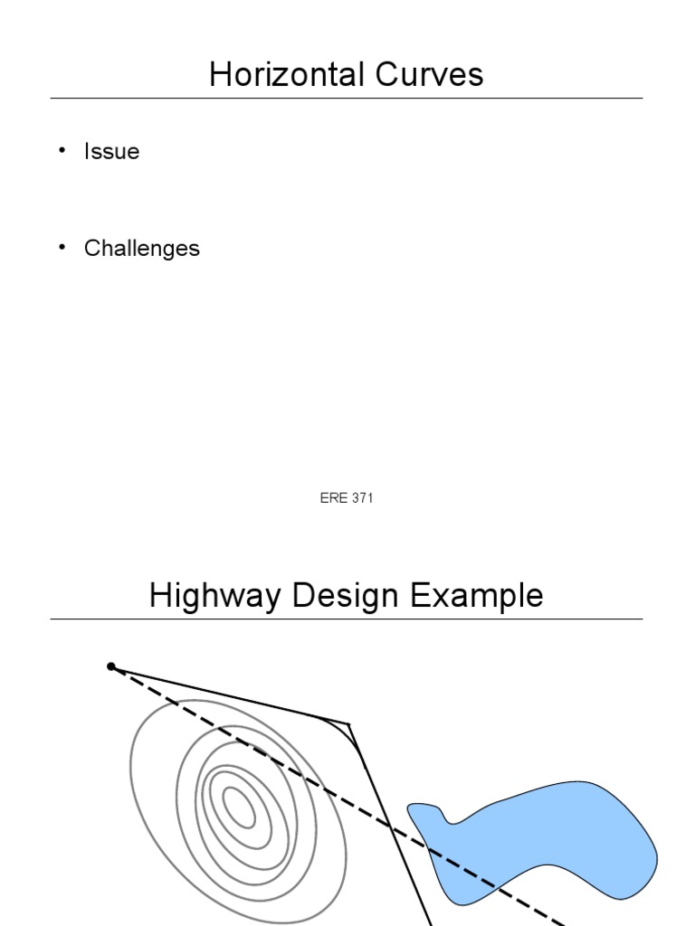 Horizontal Curves: - Issue | PDF | Circle | Curve