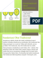 Standarisasi Obat Tradisional Kelompok 2