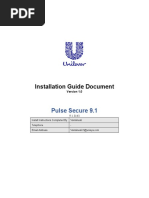 Pulse Secure 9.1R8 Installation Document