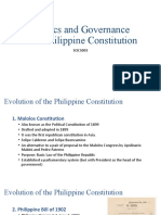 Politics and Governance With Philippine Constitution: SOCS003
