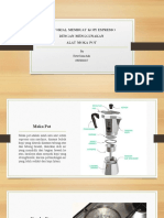 Tutorial Membuat Kopi Esspreso Menggunakan Alat Moka Pot