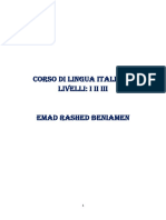Corso Di Lingua Italiana Livelli I II II