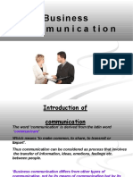 Business Communication - Topic 1