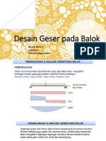 Desain Geser Pada Balok