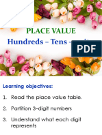 Place Value: Hundreds - Tens - Units