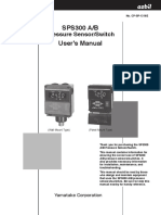 SPS300 A/B User's Manual: Pressure Sensor/Switch