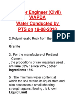 18.WAPDA 2018 Paper - PTS - JUNIOR ENGINEER (CIVIL)