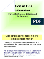 One Dimension Motion