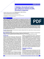 Daily Ingestion of Alkaline Electrolyzed Water Containing Hydrogen Influences Human Health, Including Gastrointestinal Symptoms